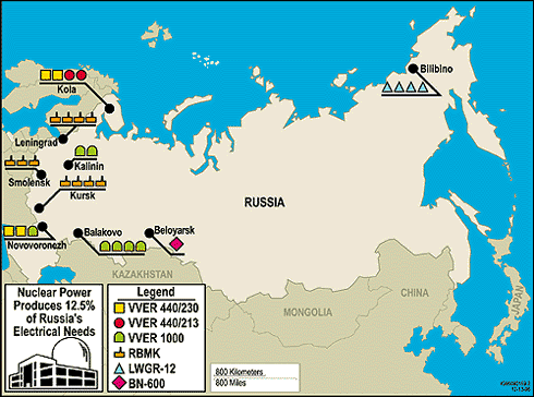 Map of Russian Federation