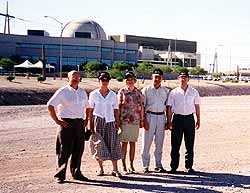 Ukrainian nuclear specialists and their interpreter at Palo Verde NPP near Phoenix, Arizona.
