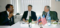 Dr. James Turner, Professor Sergei Bugaenko, Senator Howard Baker